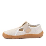 Dívčí plátěné barefoot přezůvky CANVAS T-BAR GOLD SHINE Froddo G1700439-3 - 36