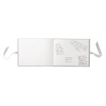 Busy B Kniha hostů Sage Faux, růžová barva, zelená barva, papír, textil