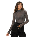 Pinko halenka s dlouhým rukávem a rolákem W 101813A13G XS