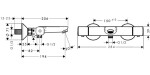 HANSGROHE - Ecostat Universal Termostatická vanová baterie, se 2 výstupy, chrom 13123000