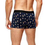 Boxerky Noviti BB006 Vzor M-2XL tmavě modré pivo L