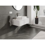 MEXEN/S - Orio koupelnová skříňka pod umyvadlo 80 cm s deskou, 1 šuplík, bílá mat 91A10-08023-1-BFC01