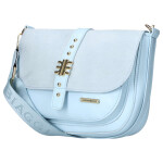 Moderní dámská koženková crossbody kabelka LB Lussia, modrá