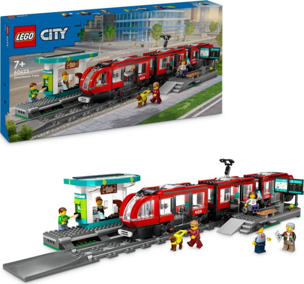LEGO® City 60423 Tramvaj a zastávka v centru města - LEGO® DOTS