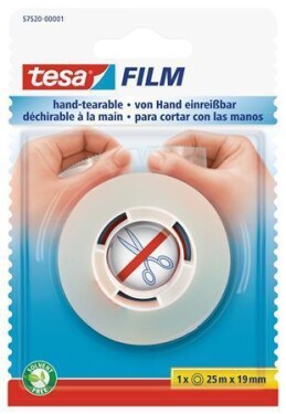 Tesa Lepicí páska Tesafilm, průhledná, 19 mm x 25 m