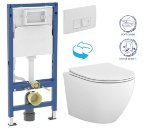 GEBERIT DuofixBasic s bílým tlačítkem DELTA50 + WC CERSANIT DESSE VORTEX /VÍROVÉ SPLACH/ + SEDÁTKO 458.103.00.2 50BI ES1