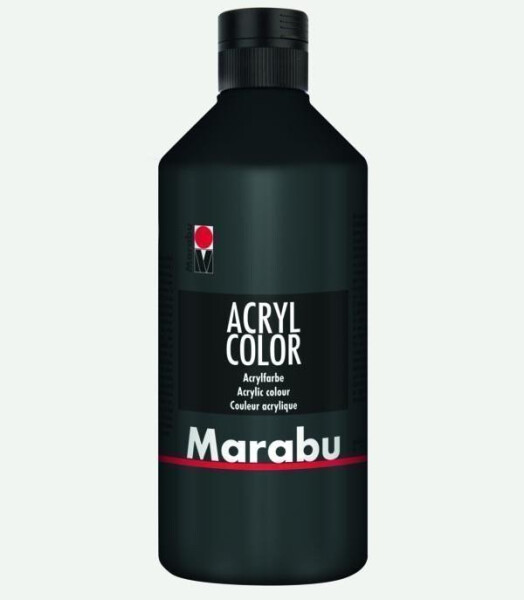 Marabu Acryl Color akrylová barva - černá 500 ml