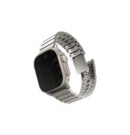 UNIQ Strova Mag řemínek pro Apple Watch 49 45 44 42 mm - TITANIUM (stříbrná) (8886463688151)