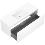 MEXEN/S - Orio koupelnová skříňka 120 cm s umyvadlem Otis, 1 šuplík, bílá mat 91A10-12047-1-BF01-W18M01