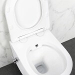REA - Závěsná WC mísa Carlo Lux Rimless s funkcí bidetu REA-C9701