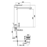 PAFFONI - West Umyvadlová baterie s výpustí, chrom WS085CR