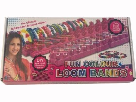 Kreativní sada na výrobu náramků Loom Band 600 ks