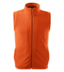 Next fleece vesta unisex oranžová XL