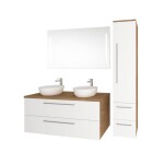 Mereo Bino, koupelnová skříňka s keramickým umyvadlem 81 cm, bílá CN661