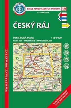KČT 19 Český ráj1:50 000 / 7. vydání Turistická mapa