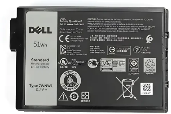 DELL Baterie pro Latitude 14 Rugged 5420 5424 Extreme 7424 / 3-článková / 51 Wh / Li-Ion (DMF0C)