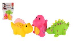 Dinosaurus 3ks do vody stříkací plast 7-9cm v sáčku 13,5x20cm 0m+ - Greco Strom