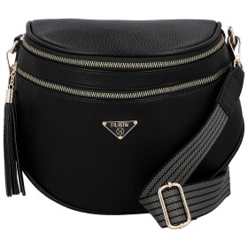 Stylová dámská koženková ledvinka Fima, černá