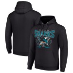 Pánská mikina San Jose Sharks NHL Starter Team Logo Graphic Fleece Tri-Blend Pullover Hoodie Velikost: XL