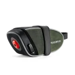 Rockbros C52-2 zelená / Cyklistická brašna pod sedlo / integrované LED světlo / 250 mAh
