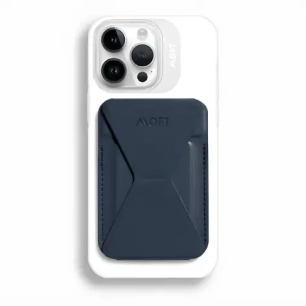 Moft X Mini tmavě modrá / Peněženka a stojánek na telefon / Samolepicí / RFID ochrana / 2 karty (MS007S-1-DEBU)