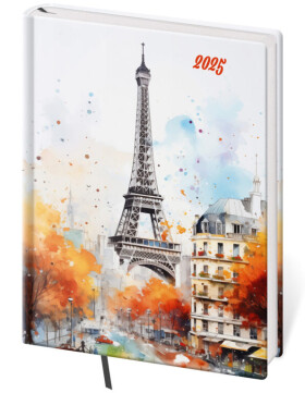 Diář 2025 Vario Lyra denní B6 Paris