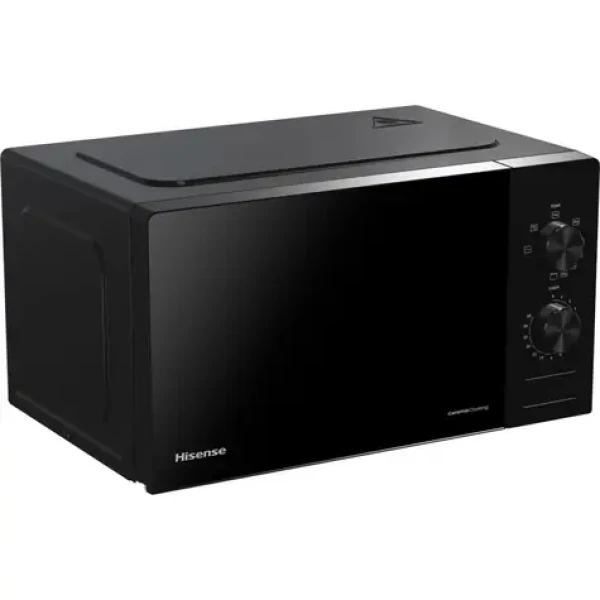 Hisense H20MOBP1G černá / Mikrovlnná trouba s grilem / 700-800W / 20l / 5 stupňů výkonu (741470)