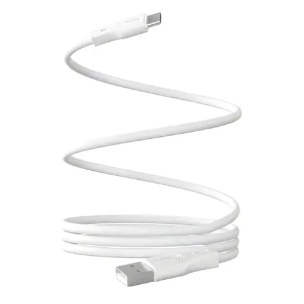 Puro Magnetic bílá / Magnetický kabel / USB-A - USB-C / 10 W / 1 m