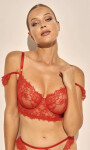 Dámská podprsenka Angel SC-1146 Červená - Kinga červená 80C