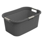 Koš na čisté prádlo COUNTRY antracit, 40 l