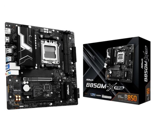 ASRock MB Sc AM5 B850M-X R2.0, AMD B850, 2xDDR5, 1xDP, 1xHDMI, mATX EDF_1883047
