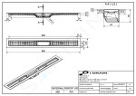 I-Drain - Linear 54 ABS sprchový žlab s hydroizolací, délka 900 mm IDABS4M09001X1