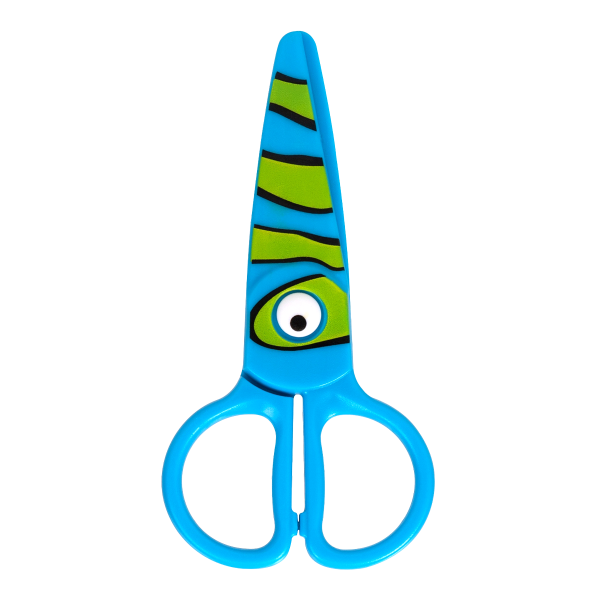 Colorino Colorino, 37275, dětské nůžky pro nejmenší, celoplastové, 12,5 cm, mix barev, 1 ks Barva: Modrá