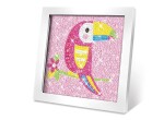 Kreativní set obraz s kamínky papoušek 17,5x17,5 cm, Wiky kreativita, W050834