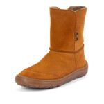 Dětské zimní barefoot boty TEX SUEDE Cognac G3160250-2 - 40