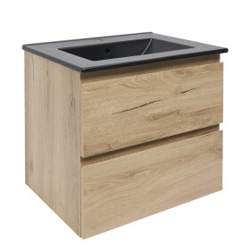Koupelnová skříňka 2 zásuvková s umyvadlem SAT B-Way 59x50x45 cm dub mat BWAY260OAKU4B BWAY260OAKU4B