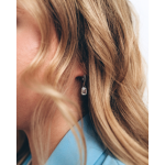 LUNICA Stříbrné náušnice MIRROR 0789