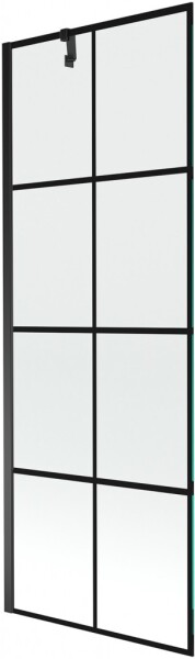 MEXEN/S - Next vanová zástěna FIX 70x150, černý dekor, černá 895-070-000-00-77-70