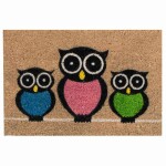 Siena HOME 147-1-402-417 Coco Owls rohožka (d x š) 60 cm x 40 cm hnědá