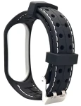Beline Smart Strap černo-bílý / Pásek pro Xiaomi Mi Band 5/6 / silikonový
