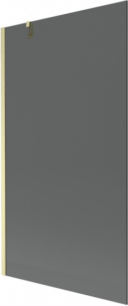 MEXEN/S - Next vanová zástěna FIX 100 x 150, grafit, zlatá kartáčovaná 895-100-000-00-40-55