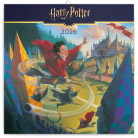 Nástěnný poznámkový kalendář 2026 NOTIQUE - Harry Potter, 30 x 30 cm
