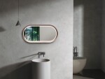 Zrcadlo se senzorem SAT Aurum 40x80 cm rose gold SATZAUR4080BRG SATZAUR4080BRG