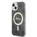 Pouzdro Guess 4G IML MagSafe iPhone 14 černé