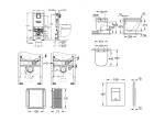 GROHE - Rapid SLX Set předstěnové instalace, klozetu, sedátka SoftClose a tlačítka Skate Cosmopolitan, Triple Vortex, kartáčovaný Cool Sunrise SANI11BB4106
