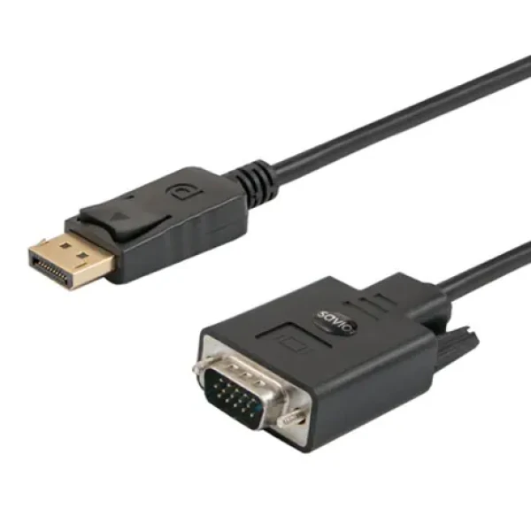 SAVIO CL-92 VGA - DisplayPort adaptér F-M černá (KABSAVMON0035)