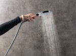 SAPHO - Ruční masážní sprcha, 3 režimy sprchování, silikon trysky, průměr 120, ABS/zlato mat SK879GB