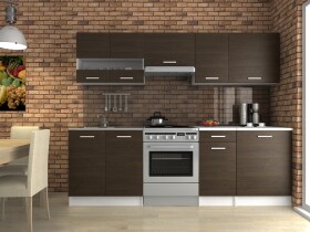FRONTI Kuchyňská linka LUIZA III 240x180 - Wenge