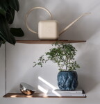 Bloomingville Modrý kameninový květináč Posey 15 cm