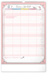 Nástěnný kalendář 2027 Notique Rodinný plánovací Hello Kitty XL, 33 x 46 cm